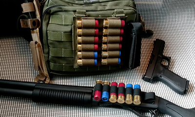Ammunition bag 12 bore cartridge bag
