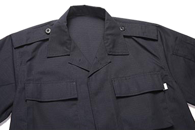 Black tactical police uniform