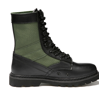 Army green tactical boots