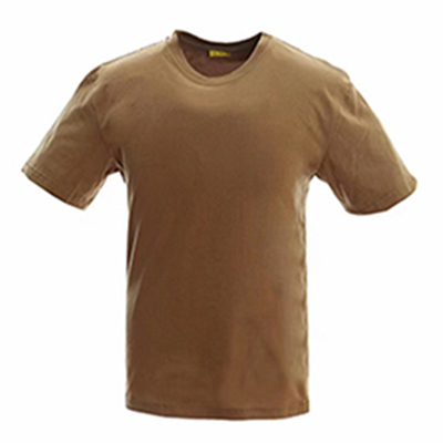 military army brown colour summer short T shirt uniform