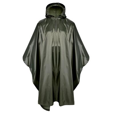 Green 100% polyester military poncho