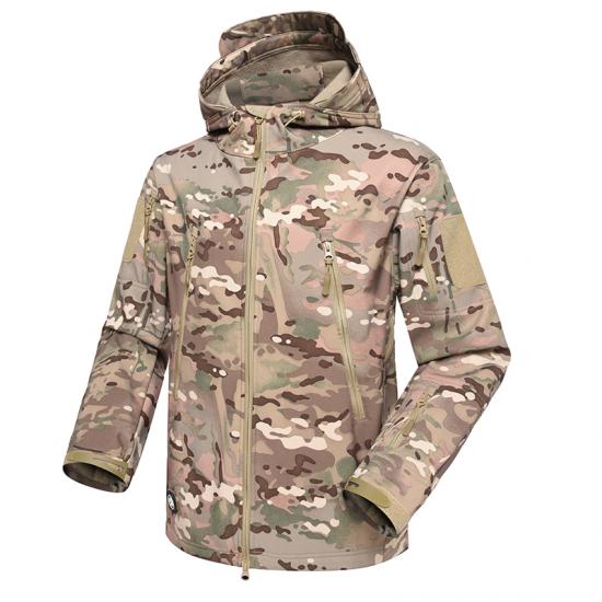 Multi camouflage military jacket