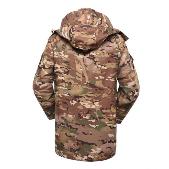 Multicam military jacket parka