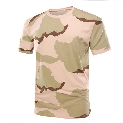Militär-Wüste camo Farbe Kurzarm-T-shirt