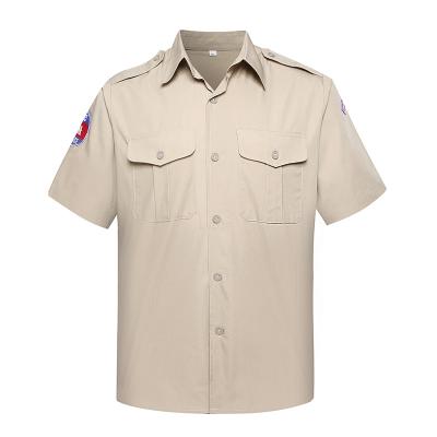 Military official shirt khaki for Cambodian Police