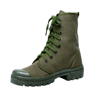 Army green canvas canvas boots