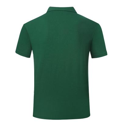 Armee grüne Baumwolle kurze Ärmeln Poloshirt