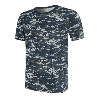 Togo-Militärarmee-Marine-Digital-Camouflage-Kurzarm-T-Shirt
