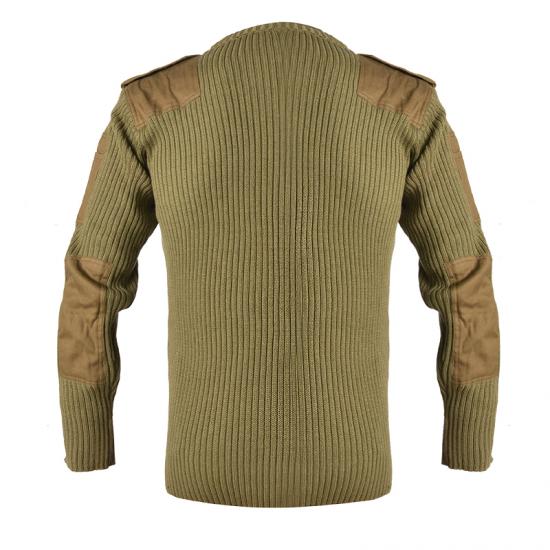 Military wool pullover man sweater