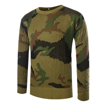 Militärwolle O Hals Tarnpullover Pullover Pullover